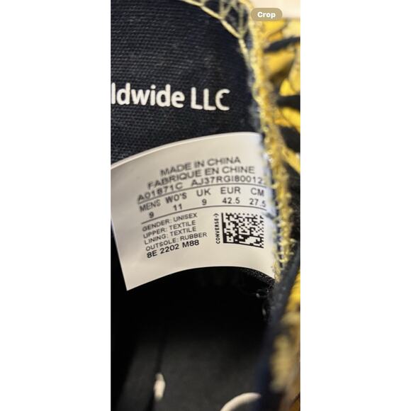 Converse Chuck Taylor All Star 70 Hi Peanuts Woodstock A01871C - Picture 8 of 9